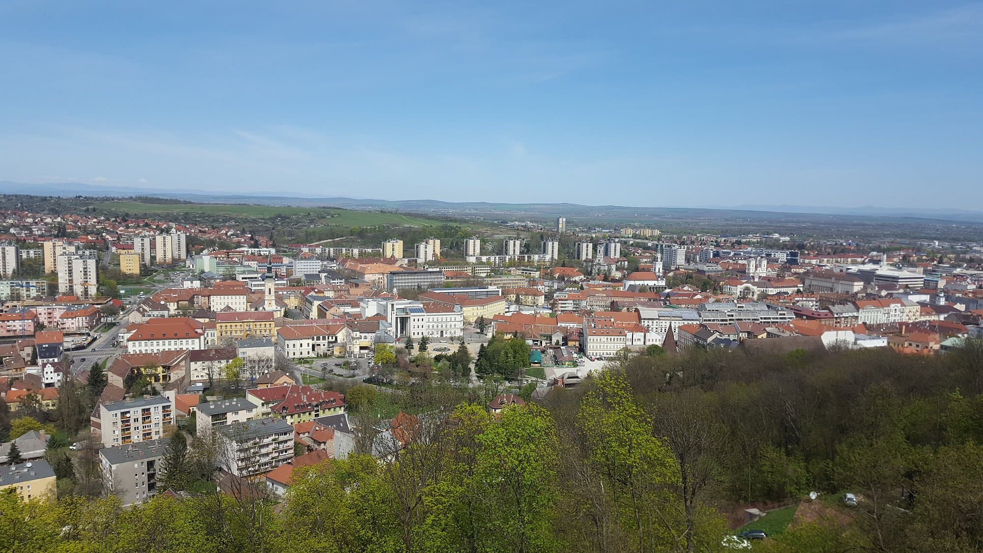 View from Avasi Kilátó looking over Miskolc
